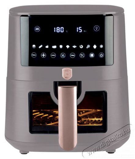 Berlinger Haus BH/9608 matt taupe 8 L forrólevegős sütő Konyhai termékek - Konyhai kisgép (sütés / főzés / hűtés / ételkészítés) - Légkeveréses főzőgép / elektromos kukta / multifunkciós sütő - 499998