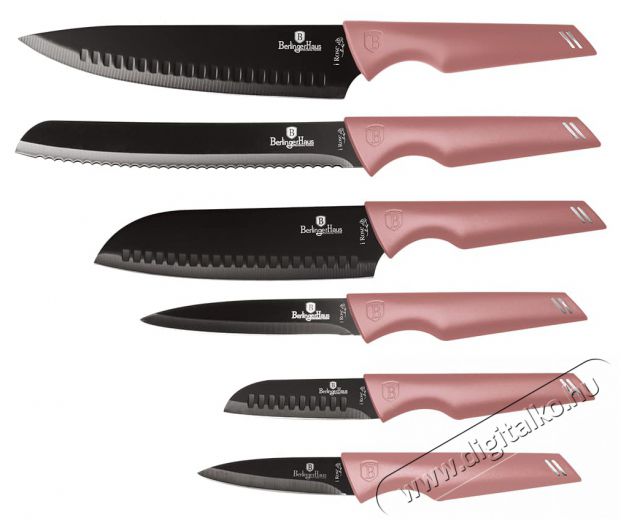 Berlinger Haus BH/2595 pink 6 részes késkészlet Konyhai termékek - Konyhai eszköz - Kés / olló - 500067