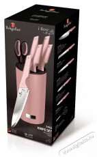 Berlinger Haus BH/2797 rozsdamentes acél állvánnyal, pink 7 részes késkészlet Konyhai termékek - Konyhai eszköz - Kés / olló - 500069