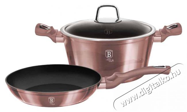 Berlinger Haus BH/6042 I-Rose Collection 3 részes edénykészlet Konyhai termékek - Edény - Edény készlet - 500065
