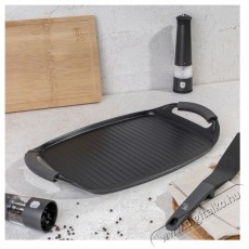 Berlinger Haus BH/8137 Antracit Collection 47 cm grill sütőlap Konyhai termékek - Konyhai kisgép (sütés / főzés / hűtés / ételkészítés) - Kontakt grill sütő / sütőlap - 500048