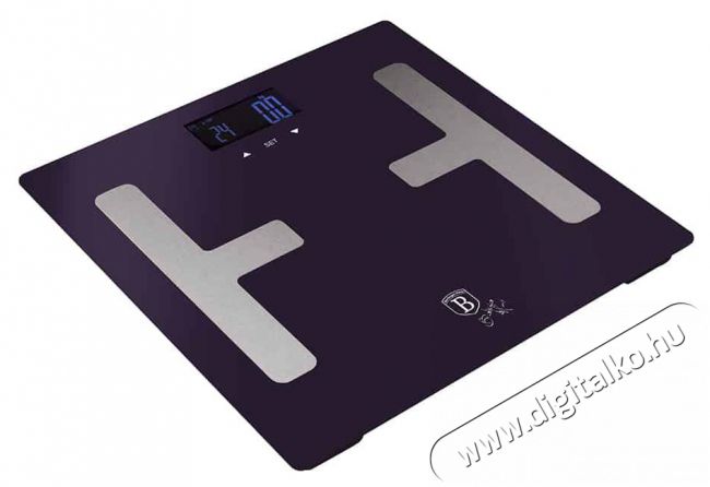 Berlinger Haus BH/9223 180 kg kapacitású, lila testzsíranalizáló személymérleg Szépségápolás / Egészség - Mérleg - Személy mérleg - 500039