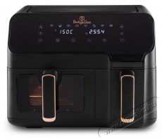 Berlinger Haus BH/9467 fekete- rose gold 5,5L+3,5L dupla forrólevegős sütő Konyhai termékek - Konyhai kisgép (sütés / főzés / hűtés / ételkészítés) - Légkeveréses főzőgép / elektromos kukta / multifunkciós sütő - 500004