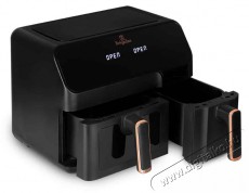 Berlinger Haus BH/9467 fekete- rose gold 5,5L+3,5L dupla forrólevegős sütő Konyhai termékek - Konyhai kisgép (sütés / főzés / hűtés / ételkészítés) - Légkeveréses főzőgép / elektromos kukta / multifunkciós sütő - 500004