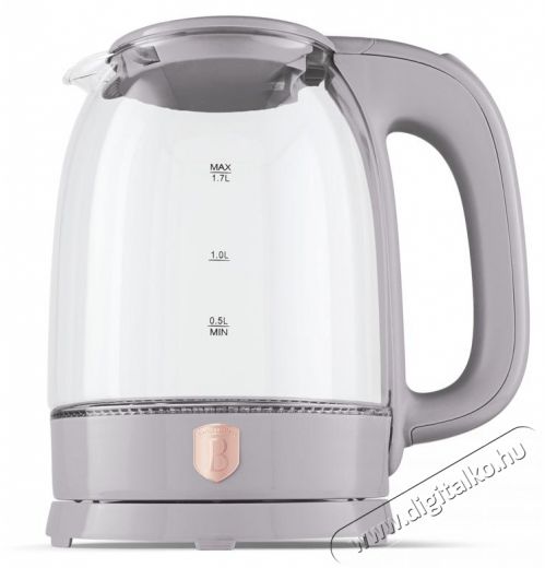 Berlinger Haus BH/9566 1,7 L-es matt taupe üveg vízforraló Konyhai termékek - Vízforraló / teafőző - 500021
