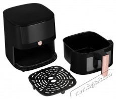 Berlinger Haus BH/9604 fekete- rose gold 8 L forrólevegős sütő Konyhai termékek - Konyhai kisgép (sütés / főzés / hűtés / ételkészítés) - Légkeveréses főzőgép / elektromos kukta / multifunkciós sütő - 500001