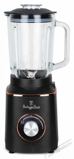 Berlinger Haus BH/9449N 1,5 L-es mércés edzett üvegkancsóval fekete- rose gold turmixgép Konyhai termékek - Konyhai kisgép (előkészítés / feldolgozás) - Turmixgép - 499931