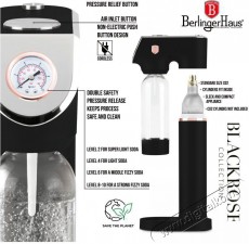 Berlinger Haus BH/8554 fekete- rózsaarany 2 palackkal szódagép Konyhai termékek - Sodastream szódagép - Sodastream szódagép - 501005