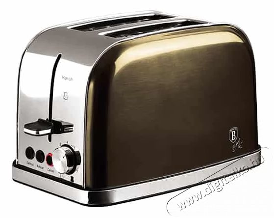 Berlinger Haus BH/9395 fekete 2 szeletes kenyérpirító Konyhai termékek - Konyhai kisgép (sütés / főzés / hűtés / ételkészítés) - Kenyérpirító - 501141