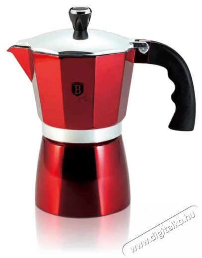 Berlinger Haus BH/8583 burgundi 9 személyes kotyogós kávéfőző Konyhai termékek - Kávéfőző / kávéörlő / kiegészítő - Filteres kávéfőző - 502010