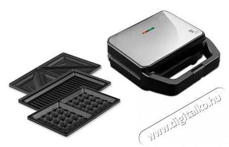 Berlinger Haus LP-KL-152P 3in1 rozsdamentes acél gorfi - grill - szendvicssütő Konyhai termékek - Konyhai kisgép (sütés / főzés / hűtés / ételkészítés) - Melegszendvics / gofri sütő - 502104