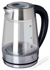 Berlinger Haus BH/9127 1,7 L-es fekete-ezüst üveg vízforraló Konyhai termékek - Vízforraló / teafőző - 502186