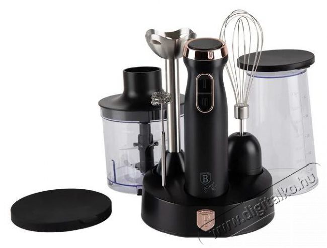 Berlinger Haus BH/9561 fekete- rose gold 6 részes botmixer szett Konyhai termékek - Konyhai kisgép (előkészítés / feldolgozás) - Botmixer - 502435