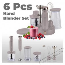 Berlinger Haus BH/9562 matt taupe 6 részes botmixer szett Konyhai termékek - Konyhai kisgép (előkészítés / feldolgozás) - Botmixer - 502436