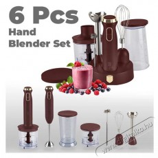 Berlinger Haus BH/9563 matt bordó 6 részes botmixer szett Konyhai termékek - Konyhai kisgép (előkészítés / feldolgozás) - Botmixer - 502437