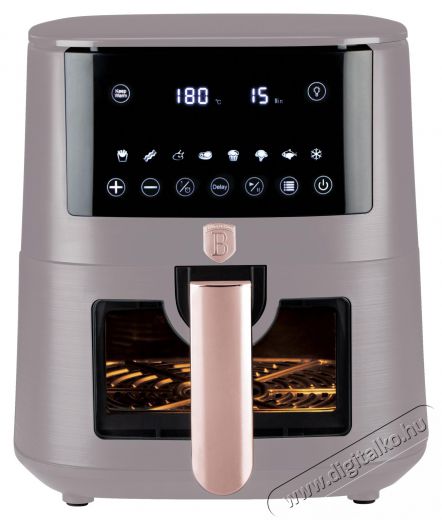 Berlinger Haus BH/9491 5 L matt taupe forrólevegős sütő Konyhai termékek - Konyhai kisgép (sütés / főzés / hűtés / ételkészítés) - Légkeveréses főzőgép / elektromos kukta / multifunkciós sütő - 505113