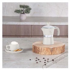 Berlinger Haus BH/8571 matt krém 3 személyes kotyogós kávéfőző Konyhai termékek - Kávéfőző / kávéörlő / kiegészítő - Kotyogó kávéfőző - 500013