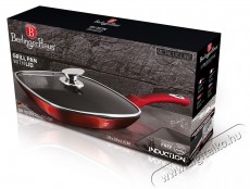 Berlinger Haus BH-1265 serpenyő fedővel 28 cm Burgundy Metallic Line Konyhai termékek - Edény - Grill serpenyő / grill tál - 523995