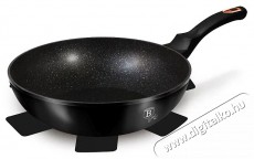 Berlinger Haus WOK serpenyő m&aacute;rv&aacute;ny fel&uuml;lettel 28cm Black Rose Collection BH-1638 Konyhai term&eacute;kek - Ed&eacute;ny - Wok serpenyő - 529280