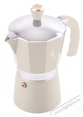 Berlinger Haus BH/8571 matt krém 3 személyes kotyogós kávéfőző Konyhai termékek - Kávéfőző / kávéörlő / kiegészítő - Kotyogó kávéfőző - 500013