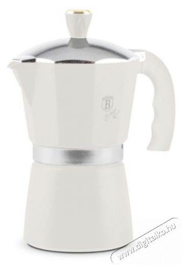 Berlinger Haus BH/8571 matt krém 3 személyes kotyogós kávéfőző Konyhai termékek - Kávéfőző / kávéörlő / kiegészítő - Kotyogó kávéfőző - 500013