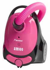 Bestron ABG100AMP Cleaning Amigo porzsákos porszívó - rózsaszín Háztartás / Otthon / Kültér - Porszívó / takarítógép - Porzsákos porszívó - 317158