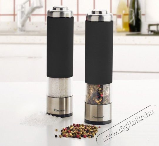 Bestron APS526Z Easy Kitchen elektromos só- és borsőrlő - fekete Konyhai termékek - Konyhai eszköz - Só és bors örlő - 317103