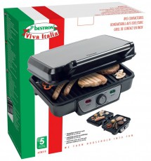 Bestron ASW318 kontakt grillsütő Konyhai termékek - Konyhai kisgép (sütés / főzés / hűtés / ételkészítés) - Kontakt grill sütő / sütőlap - 332178