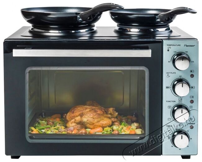 Bestron AOV31CP mini sütő Konyhai termékek - Sütő-főzőlap, tűzhely (szabadonálló) - Mini sütő / mini grill / mini konyha - 361080