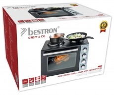 Bestron AOV31CP mini sütő Konyhai termékek - Sütő-főzőlap, tűzhely (szabadonálló) - Mini sütő / mini grill / mini konyha - 361080
