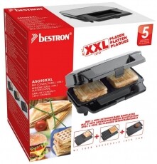Bestron ASG90XXL 3 az 1-ben kontakt grill Konyhai termékek - Konyhai kisgép (sütés / főzés / hűtés / ételkészítés) - Kontakt grill sütő / sütőlap - 332175