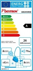 Bestron ABG450RSE porzsákos porszívó Háztartás / Otthon / Kültér - Porszívó / takarítógép - Porzsákos porszívó - 332164