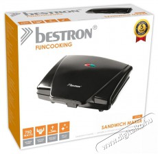 Bestron AMG750Z szendvicssütő Konyhai termékek - Konyhai kisgép (sütés / főzés / hűtés / ételkészítés) - Melegszendvics / gofri sütő - 372346