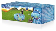 Bestway 55030 Merevfalú medence gyerekeknek 183x38 cm halas Háztartás / Otthon / Kültér - Kültér / kerti termék / grill - Kiegészítő - 475935