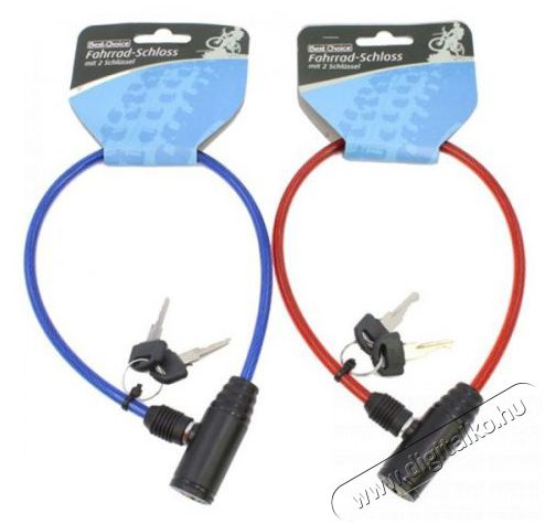 best choice piros/kék kerékpár zár (47 cm) Háztartás / Otthon / Kültér - Játék / Sport - Kiegészítő - 477668