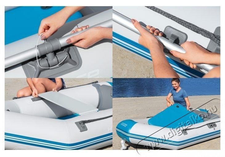 Bestway Caspian Elite felf&uacute;jhat&oacute; cs&oacute;nak, 2.30m x 1.30m x 33cm, 2 evező 135cm, k&eacute;zi pumpa H&aacute;ztart&aacute;s / Otthon / K&uuml;lt&eacute;r - J&aacute;t&eacute;k / Sport - V&iacute;zi j&aacute;t&eacute;k - 533016