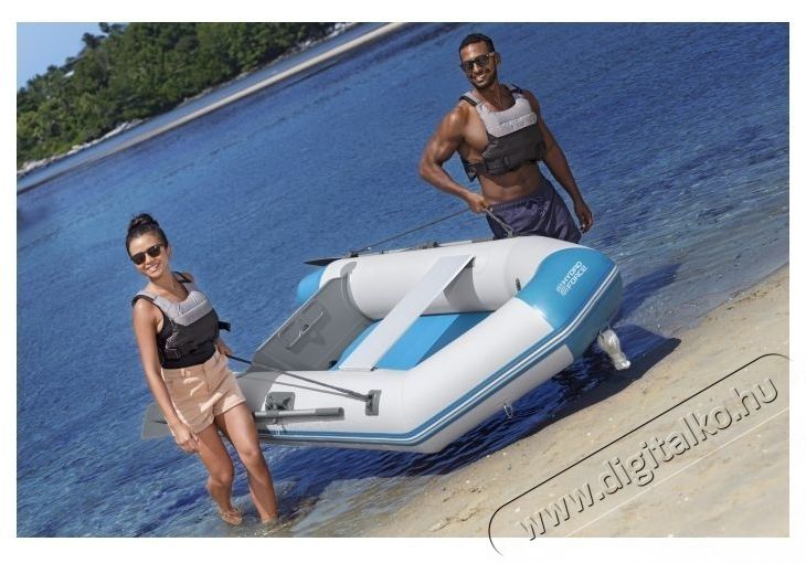 Bestway Caspian Elite felf&uacute;jhat&oacute; cs&oacute;nak, 2.30m x 1.30m x 33cm, 2 evező 135cm, k&eacute;zi pumpa H&aacute;ztart&aacute;s / Otthon / K&uuml;lt&eacute;r - J&aacute;t&eacute;k / Sport - V&iacute;zi j&aacute;t&eacute;k - 533016