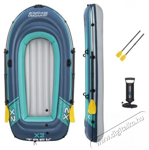 Bestway Hydro-Force Trek X3 felf&uacute;jhat&oacute; cs&oacute;nak k&eacute;szlet, maxim&aacute;lis terhelhetős&eacute;g 360 kg, 294 x 137 x 39 cm, 1 p&aacute;r evező, k&eacute;k H&aacute;ztart&aacute;s / Otthon / K&uuml;lt&eacute;r - J&aacute;t&eacute;k / Sport - V&iacute;zi j&aacute;t&eacute;k - 533027
