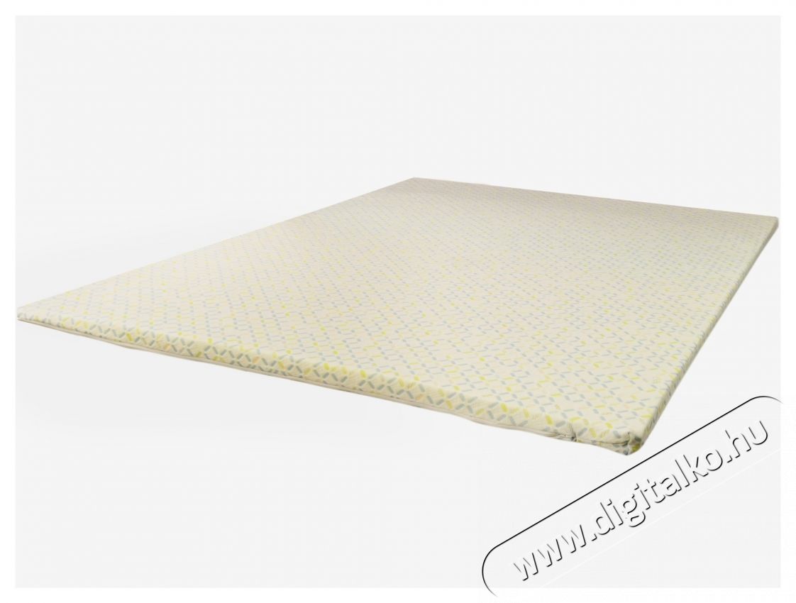 Best Sleep Kring Luxury Caming fedőmatrac, H5cm, H4cm r&eacute;teg latex cool g&eacute;l, PES huzat, 120 x 200cm, K&eacute;k/kr&eacute;m sz&iacute;n H&aacute;ztart&aacute;s / Otthon / K&uuml;lt&eacute;r - Lak&aacute;sfelszerel&eacute;s - Relax&aacute;ci&oacute;s term&eacute;k - 536169