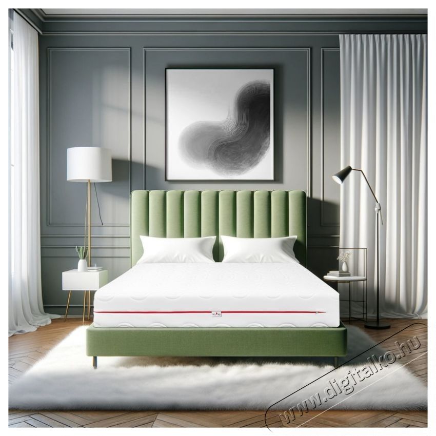 Best Sleep Waves Ortop&eacute;d matrac, 80x190x25cm, 4 cm poliuret&aacute;n mem&oacute;riahab, 7 komfortz&oacute;na, hipoallerg&eacute;n, megford&iacute;that&oacute;, k&ouml;zepes kem&eacute;nys&eacute;gű, megford&iacute;that&oacute; H&aacute;ztart&aacute;s / Otthon / K&uuml;lt&eacute;r - Lak&aacute;sfelszerel&eacute;s - Relax&aacute;ci&oacute;s term&eacute;k - 536166