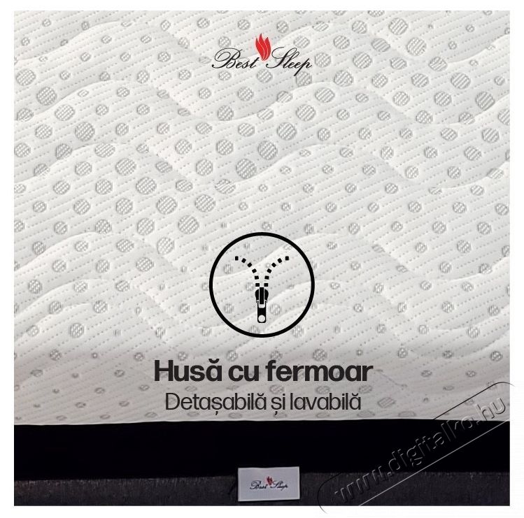 Best Sleep Yellow Diamond ortop&eacute;d matrac, 180x200x30 cm, 25+4+1, Poliuret&aacute;n mem&oacute;riahab, Hipoallerg&eacute;n, Steppelt huzat, Levehető, K&ouml;zepesen kem&eacute;ny H&aacute;ztart&aacute;s / Otthon / K&uuml;lt&eacute;r - Lak&aacute;sfelszerel&eacute;s - Relax&aacute;ci&oacute;s term&eacute;k - 536168