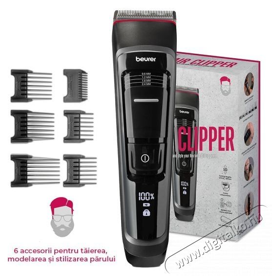 Beurer MN5X Sz&eacute;ps&eacute;g&aacute;pol&aacute;s / Eg&eacute;szs&eacute;g - Haj&aacute;pol&aacute;s - Haj / szak&aacute;ll v&aacute;g&oacute;, ny&iacute;r&oacute; - 510420