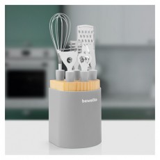 Bewello BW1005 konyhai eszközszett tartóval Konyhai termékek - Konyhai eszköz - Készlet / szett - 465775