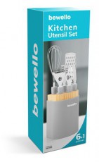 Bewello BW1005 konyhai eszközszett tartóval Konyhai termékek - Konyhai eszköz - Készlet / szett - 465775