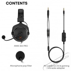 Beyerdynamic MMX 300 PRO Fejhallgat&oacute; Audio-Video / Hifi / Multim&eacute;dia - F&uuml;l &eacute;s Fejhallgat&oacute;k - Fejhallgat&oacute; mikrofonnal / headset - 529288