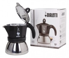 Bialetti MOKA INDUCTION kotyogós kávéfőző - fekete Konyhai termékek - Kávéfőző / kávéörlő / kiegészítő - Kotyogó kávéfőző - 330881
