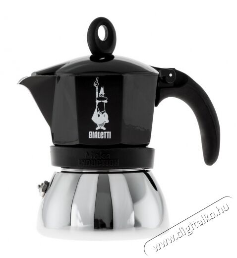 Bialetti MOKA INDUCTION kotyogós kávéfőző - fekete Konyhai termékek - Kávéfőző / kávéörlő / kiegészítő - Kotyogó kávéfőző - 330881