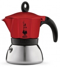 Bialetti 4922 Moka Induction 3 kotyogós kávéfőző - piros Konyhai termékek - Kávéfőző / kávéörlő / kiegészítő - Kotyogó kávéfőző - 330885