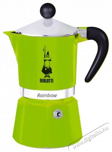 Bialetti RAINBOW kotyogós kávéfőző 3 adagos - zöld Újdonságok - Új termékek - 330891