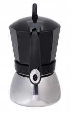 Bialetti 4813 Moka Induction 6 személyes indukciós kotyogós kávéfőző - fekete Konyhai termékek - Kávéfőző / kávéörlő / kiegészítő - Kotyogó kávéfőző - 350923